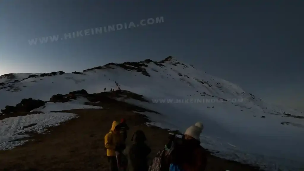 KedarKantha Summit from Downside