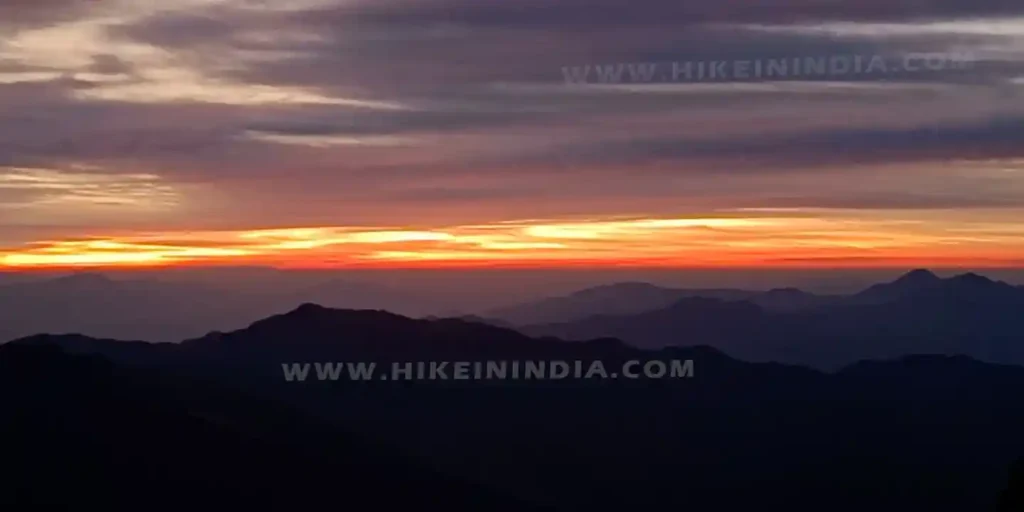 Before Sunrise view from Nag Tibba Trek summit