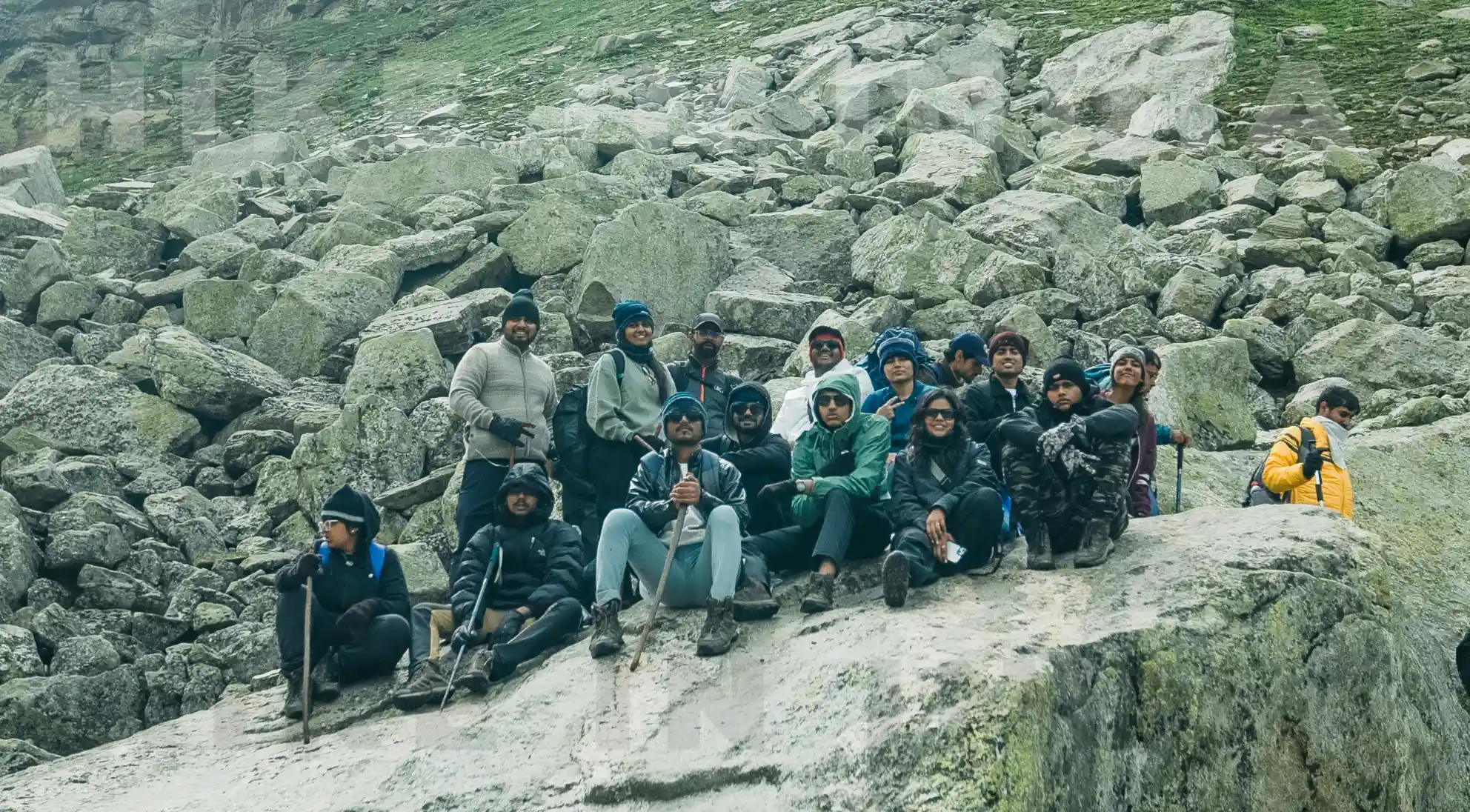 Getting back from Summit Group going to Balu ka Ghera at Hampta Pass Trek
