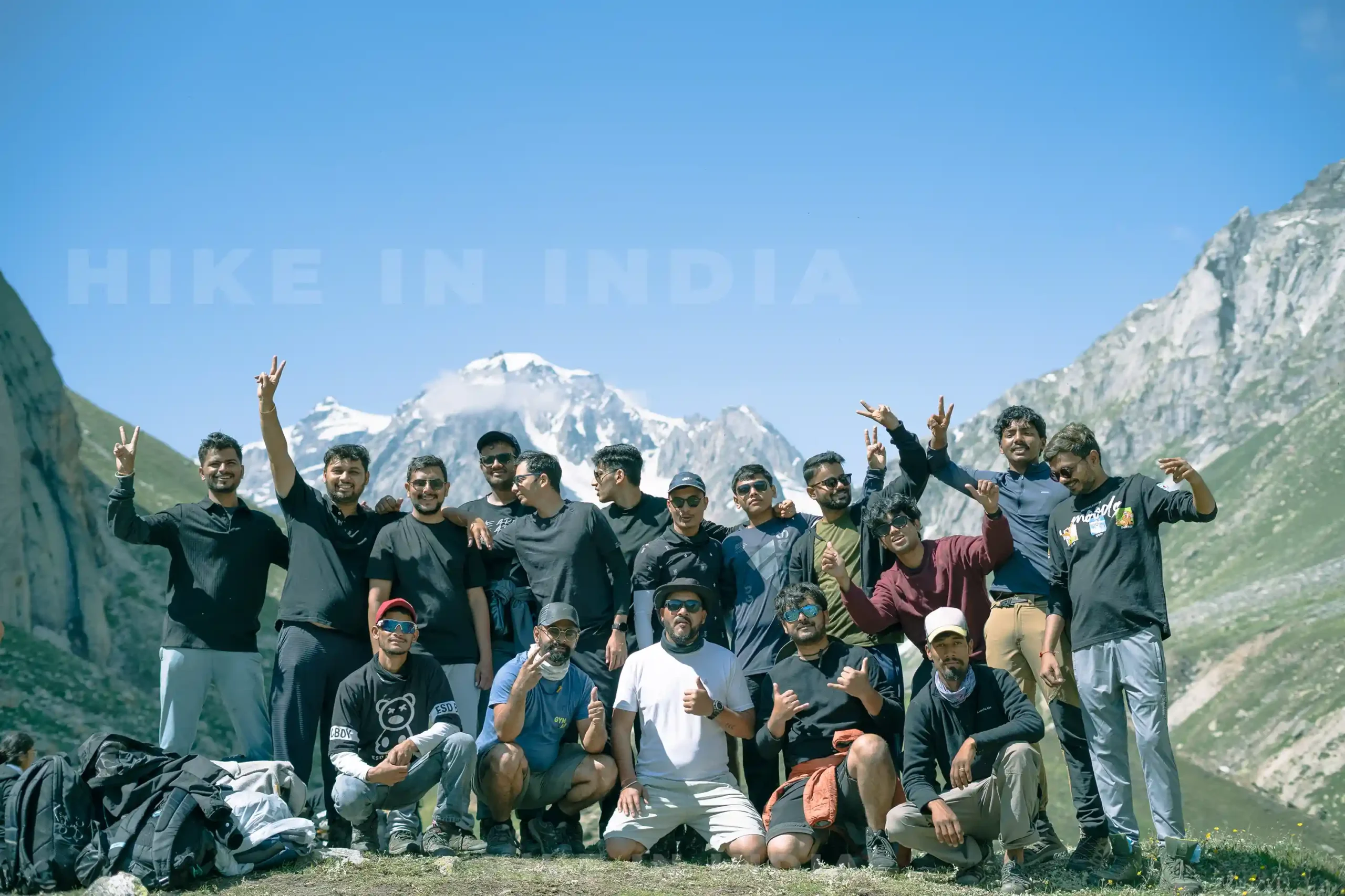 Men's group at Hampta Pass Trek