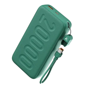 Ambrane 20000mAh Powerbank with in-Build Type C Cable