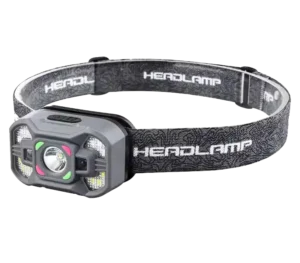 GlowBase LED Headlamp with Wave Sensor, 45° Adjustable, Rechargeable