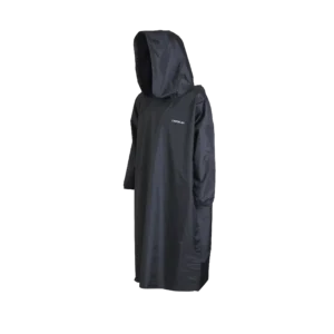 Rain Poncho Unisex Outdoor Lightweight Waterproof - Black