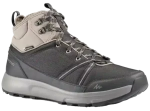 Sport Shoes Men NH150 Mid Waterproof Hiking Trekking Outdoor Trail Walking Breathable - Grey