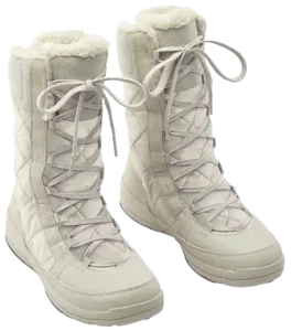 Women’s warm and waterproof snow boots, NH500 High - Beige